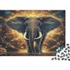 6N2X9A4S Elefante Africano Puzzle 1000 Pezzi Carta per Adulti Stile Fantasia Decorazione Casa Relax Regalo Famiglia 38x26cm/1000pcs