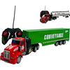 Generico Camion Telecomandato per Bambini con Luci Led Camion Radiocomandato RC con Rimorchio Cisterna Porta Container Battery Pack Ricarica USB Tir Autocarro Articolato Trasporto Motrice SOGGETTO CASUALE (B)