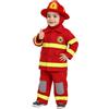 Pegasus COSTUME PICCOLO POMPIERE PRIMA INFANZIA 13/36 MESI VESTITO DI CARNEVALE