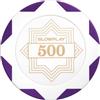 SLOWPLAY Nash Clay Poker Chips, White Gold Edition, 14 grammi di argilla pesante composita, 40 mm grandi fiches in massa, confezione da 50 fiches