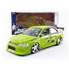 Jada TOYS - Miniatura Auto Mitsubishi Lancer EVO VII Brian Fast and Furious Scala 1/24, 99788 GR, Verde