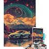 BGfhgDSR Puzzle da 1000 pezzi per adulti Honda Civic Type R paesaggio cosmico giapponese gioco pratico ideale per passare il tempo durante le vacanze compleanno e Natale (dimensioni 38x26cm)