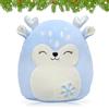 Capgoost Peluche natalizio, 20 cm, peluche a forma di alce e renna, piccolo regalo di Natale per bambini, ragazze e ragazzi (C)