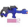 NERF Minecraft Ender Dragon Blaster, 4-Dart Internal Clip, 12 Elite Foam Darts, Design Inspired by Minecraft Mob in The Game