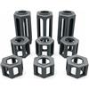NEXCAPE Set di 9 pietre per GraviTrax, 3 altezze (100 mm, 50 mm, 30 mm), colore: grigio