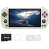 HANHIBR Trimui Smart Pro Console di gioco portatile, display da 4,96 pollici, sistema Linux con processore Allwinner A133P scheda TF 64G integrata grigio