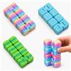 ZexJpr 3 pezzi Infinity Cube Fidget con stampa 3D