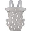 GAGAKU Marsupio per bambole per bambini, a forma di croci, accessori anteriori e posteriori, borsa per culla per bambole, grigio, coniglio