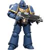 JOYTOY Warhammer 40k Ultramarines Intercessor con Fucile a Bulloni, Pistola a Bulloni e Spada a Catene 1/18 Figura d'Azione da Collezione e Modello da Esposizione