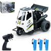 X-Verse Telecomando Stunt Car, RC Drift Tricycle, 2.4 Ghz 1:16 Alta Velocità Moto Elettrica Giocattoli, Regali per Bambini - 3 Batterie