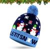 JOKILY Cappello di Natale per bambini, a LED, con luce LED, per bambini, taglia unica, per bambini e adulti, cappello di Babbo Natale, per Natale