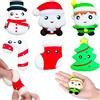 POPOYU 6 Pz Grande Natale Mochi Squishy Giocattoli, Squishies, Squeeze Soft Fidget Giocattoli Santa Pupazzo di Neve Albero Candy Cane per Feste Borse Riempitivi Ragazze