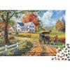 6N2X9A4S Cottage di campagna Carrozza Puzzle 1000 Pezzi Carta per Adulti Paesaggio autunnale Relax Attività in famiglia Regalo Decorazione casa 38x26cm/1000pcs