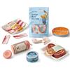 Tiny Land Cibo Giocattolo Bambini Legno, Set 6 Pcs Carne Pesce da Tagliare | Accessori Cucina Bambini Montessori, Alimenti Finti per Gioco di Ruolo, Idea Regalo 2+ Anni