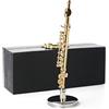 Odoria 1/12 Miniatura Flauto con Supporto e Caso Strumento Musicale de Musique di Casa Delle Bambole