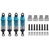 Tissting 4 Pz 64mm/2.5in RC Auto Ammortizzatore Materiale in Lega di Alluminio Ammortizzatore con Shock Mount per WPL RC Auto Parti di Aggiornamento(Blu)