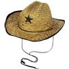 W WIDMANN MILANO Party Fashion, Cappello da sceriffo da cowboy in paglia, design autentico, comfort ottimale, versatile, maggiore sicurezza, stile unico Perfetto per tutte le occasioni!