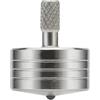 LOQATIDIS Mini trottola in metallo, Kill Time riduce lo stress Giocattoli ADHD, equilibrio perfetto, lavorazione CNC di precisione da un solido blocco di acciaio inossidabile 304 (Argento Stile 4)