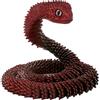 Joycabin Giocattolo di serpente stampato 3D, Pasqua 3D, uovo di serpente stampato 3D, uova di serpente, uova di serpente, animali stampati 3D, per bambini, regali di scrivania (60 cm - Nero Rosso)