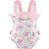 GAGAKU Porta bambole per bambini | Fascia portabebè, accessorio per bambole, 100% cotone, fiori