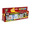 CICABOOM Marvel Boomez Mystery Hero Special Pack - 4 Action Figure Supereroi Marvel + Dado e Carta da Gioco - 3 Personaggi Wave 2 + 1 Personaggio Misterioso Wave 1 - Idea Regalo Bambini