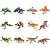 Cosiesnest Set di 6 rane e 6 lucertole, 12 anfibi e rettili realistici in PVC, animali in miniatura dettagliati per collezione, decorazione, progetti di apprendimento ed istruzione