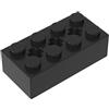 XYEIUGO 39789 Tecnologia Mattone 2x4 con Foro dell'Asse a Croce 50 Pezzi GDS-1565 compatibile con Lego Mattoncini da Costruzione Colore:Noir 26