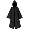 ZUCOS Mantello da cavaliere per bambini, tunica con cappuccio, per ragazzi e ragazze, per Halloween, cosplay, carnevale, feste