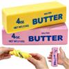 PICKSMOCUB Butter Squishy - Set di 2 giocattoli da schiacciare a rimbalzo lento, giocattolo sensoriale per bambini e adulti, antistress, decorazione da scrivania e regalo per feste