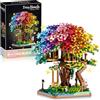 JVAVNE Blocchi architettonici giapponesi Sakura, 2338 pezzi, mini micro sakura, mattoncini da costruzione per casa sull'albero, creativo giapponese Sakuras bonsai, regalo per ragazze e adulti