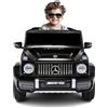BabyCar Mercedes G63 Sport | Macchina per Bambini Elettrica Telecomandata 12V con 2 Motori 25W | Auto Elettrica per Bambini con Sedile in Pelle, Porte Apribili, USB | Licenza Ufficiale | Nero, MP3