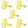 GebEarth | Rastrello per Raccolta Olive | Pettine 9 Denti in Plastica Rinforzata, Predisposto per Manico Rastrello, Leggero e Resistente, Made in Italy【 5 Pezzi 】
