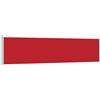 RJPLMFV Tenda Laterale retrattile 120x500 cm Rosso | Poliestere resistente, base in acciaio, retro automatico, per balcone o terrazzo