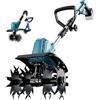 Gautesy Motozappa senza fili per batteria Makita da 18 V, motore brushless da 500 W, larghezza di lavoro 20 cm e profondità di lavoro 16 cm per aiuole, campi e agricoltura (batteria non inclusa)