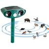 EPERSU - Dissuasore per gatti a ultrasuoni per giardino, vincitore del test, a energia solare, con sensore di movimento, portata di 8 m, efficace contro gatti, martore, uccelli