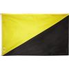 Generic Bandiera Personalizzato Ancap Anarcho Capitalism Capitalist Black And Yellow Resistente Alle Intemperie Bandiere Robusta Flag Per Business Home Parades 90X150Cm