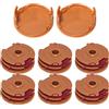 Aporozona WA0007/50022833 WA0007.M1 Bobina di Filo di Ricambio 0,2 cm x 4,9 m per Worx WG183 WG183.9 WG173 WG119 WG186 WG186.9 WG100 4 Tagliabordi Senza Fili 0V