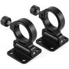 Tolanev Supporto Ombrellone Balcone 2 Pezzi Attacco Pieghevole per Cassetta Pesca | Lega in Alluminio Anodizzato, Compatibile Con Aste Diametro 20-26,5 mm, Base Ampia Antivento, Sacca Inclusa, Antiruggine