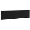RJPLMFV Tenda Lateral retrattile 600 x 160 cm, colore: Nero | Schermo in poliestere, base acciaio, avvolgimento automatico, vento sole, per balcone