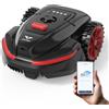LEBOSBO V3 Robot Tagliaerba Senza Filo Perimetrale, Navigazione Visiva AI, 150+ Ostacoli, Controllo tramite App, Motore Brushless, 50 dB, Strisce Magnetiche, per Piccoli Giardini Pianeggianti