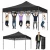 Aoxun Gazebo 3x3 pieghevole impermeabile Pop-Up con Borsa a Rotelle | Gazebo pieghevole 3x3 impermeabile Pop-Up con borsa a rotelle e sacchi di sabbia per una protezione come gazebo giardino