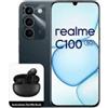 REALME C100 5G DUAL SIM 6.8" OCTA CORE 128GB RAM 4GB 5G TIM GREEN + TECHLIFE BUDS AURICOLARI BLUETOOTH - 789627