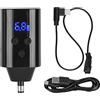 ATOMUS Tattoo Wireless Power Supply DC Connector with Switch Controller Tattoo Power Supply Rechargeable USB Digital Display 1500mAh Tattoo Machine Pen