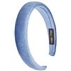 ZOOMY Cerchietto per Capelli Avvolto in Spugna Spessa Imbottito in Tessuto di Velluto per Donna - Blu