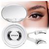 QUEWEL Magnetische-Wimpern Wiederverwendbar mit Applikator, Magnet-Wimpern Set natürlicher Look, Magnetic Lashes kein Kleber nötig Wimpern-magnetisch QUEWEL einfach zu tragen und zu entfernen (Set-B 06)
