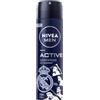 NIVEA MEN Deodorante spray Limited Real Madrid Edition, anti-traspirazione per 72 ore, deodorante al carbonio nero e profumo maschile, Active Darkwood (150 ml)