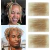 XIIMENALU T27/613, capelli ricci afro crespi per mini twist afro kinkys sfusi sintetici cubani Twist Soft Locs Micro Spring per la riparazione di dreadlock T27/613, 20 cm (confezione da 3)