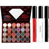 OPEIXSAYKOC Palette di ombretti 24 Colori,Nero Bianco Rosso Opaco Rossetto Liquido | Palette di ombretti 24 Colori,Nero Bianco Rosso Opaco Rossetto Liquido,Halloween Make-up,Trucco Gotico,per vampiro horror
