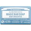 Dr. Bronner's Baby Unscented Sapone di barra di puro-castile, 140 gr