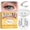 QUEWEL Ciglia magnetiche QUEWEL con applicatore, versione migliorata, 1 paio di ciglia magnetiche morbide, senza colla, riutilizzabili, adatte ai principianti (Soft Magnet-B-02)